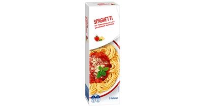 Spaghetti<br/>mit Tomatensauce & Käse